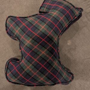 Macy's Tartan Plaid Accent Pillow - Red and Green